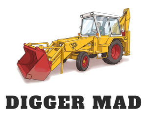 Furrow & Fields Baby Bodysuit Baby JCB 3C II Digger Bodysuit – Digger Mad Quality Farmers Merch