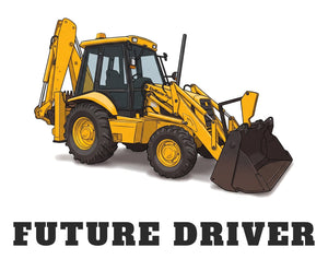 Furrow & Fields Baby Bodysuit Baby JCB 3CX Sitemaster Plus Digger Bodysuit – Future Driver Quality Farmers Merch