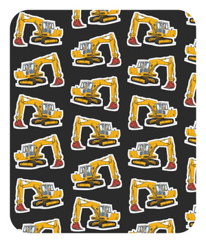 Furrow & Fields Baby Bodysuit Baby JCB 804 Digger Bodysuit – Charcoal Pattern Quality Farmers Merch