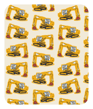 Furrow & Fields Baby Bodysuit Baby JCB 804 Digger Bodysuit – Cream Pattern Quality Farmers Merch