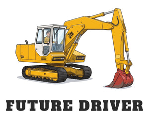 Furrow & Fields Baby Bodysuit Baby JCB 804 Digger Bodysuit – Future Driver Quality Farmers Merch