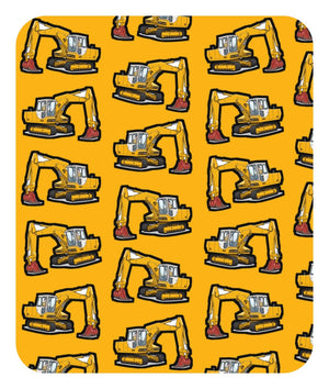Furrow & Fields Baby Bodysuit Baby JCB 804 Digger Bodysuit – Yellow Pattern Quality Farmers Merch