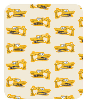 Furrow & Fields Baby Bodysuit Baby JCB 806 Digger Bodysuit – Cream Pattern Quality Farmers Merch