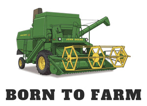 Furrow & Fields Baby Bodysuit Baby John Deere 530 Combine Bodysuit – Born to Farm Quality Farmers Merch