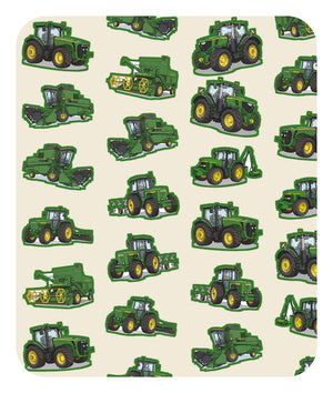 Furrow & Fields Baby Bodysuit Baby John Deere Tractors Bodysuit – Cream Pattern Quality Farmers Merch