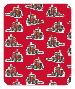 Furrow & Fields Baby Bodysuit Baby Massey Ferguson 1200 Tractor Bodysuit – Red Pattern Quality Farmers Merch