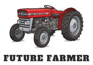 Furrow & Fields Baby Bodysuit Baby Massey Ferguson 135 Tractor Bodysuit – Future Farmer Quality Farmers Merch