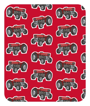 Furrow & Fields Baby Bodysuit Baby Massey Ferguson 135 Tractor Bodysuit – Red Pattern Quality Farmers Merch