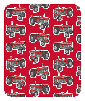 Furrow & Fields Baby Bodysuit Baby Massey Ferguson 165 Tractor Bodysuit – Red Pattern Quality Farmers Merch