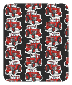 Furrow & Fields Baby Bodysuit Baby Massey Ferguson 188 Tractor Bodysuit – Charcoal Pattern Quality Farmers Merch