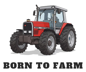 Furrow & Fields Baby Bodysuit Baby Massey Ferguson 3075 Tractor Bodysuit – Born to Farm Quality Farmers Merch