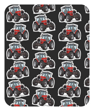 Furrow & Fields Baby Bodysuit Baby Massey Ferguson 3075 Tractor Bodysuit – Charcoal Pattern Quality Farmers Merch