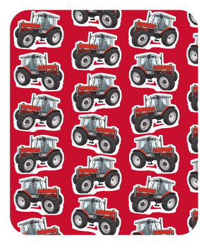 Furrow & Fields Baby Bodysuit Baby Massey Ferguson 3090 Tractor Bodysuit – Red Pattern Quality Farmers Merch