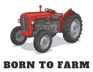 Furrow & Fields Baby Bodysuit Baby Massey Ferguson 35X Tractor Bodysuit – Born to Farm Quality Farmers Merch