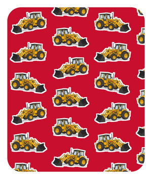 Furrow & Fields Baby Bodysuit Baby Massey Ferguson 50E Digger Bodysuit – Red Pattern Quality Farmers Merch