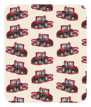 Furrow & Fields Baby Bodysuit Baby Massey Ferguson 6255 Tractor Bodysuit – Cream Pattern Quality Farmers Merch