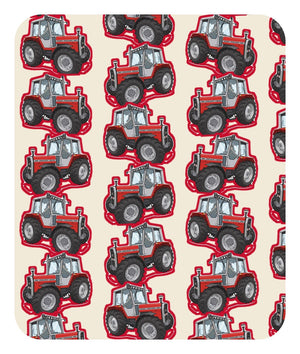 Furrow & Fields Baby Bodysuit Baby Massey Ferguson 690 Tractor Bodysuit – Cream Pattern Quality Farmers Merch