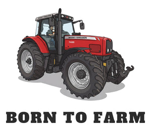 Furrow & Fields Baby Bodysuit Baby Massey Ferguson 7495 Tractor Bodysuit – Born to Farm Quality Farmers Merch