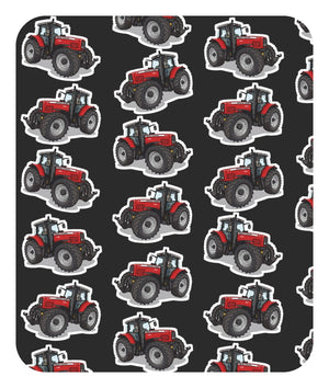 Furrow & Fields Baby Bodysuit Baby Massey Ferguson 7495 Tractor Bodysuit – Charcoal Pattern Quality Farmers Merch