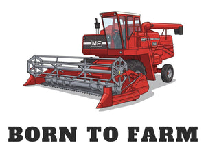 Furrow & Fields Baby Bodysuit Baby Massey Ferguson 760 Combine Bodysuit – Born to Farm Quality Farmers Merch