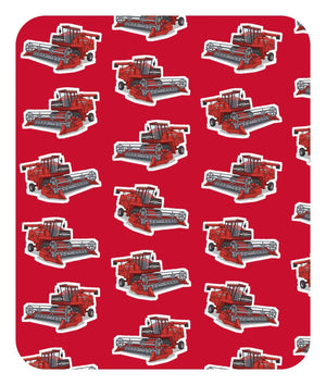 Furrow & Fields Baby Bodysuit Baby Massey Ferguson 760 Combine Bodysuit – Red Pattern Quality Farmers Merch