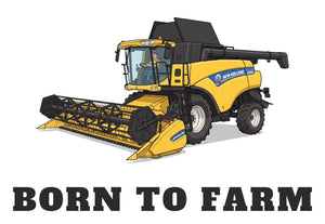 Furrow & Fields Baby Bodysuit Baby New Holland CR 9090 Combine Bodysuit – Born to Farm Quality Farmers Merch