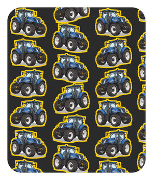 Furrow & Fields Baby Bodysuit Baby New Holland T7.225 Tractor Bodysuit – Charcoal Pattern Quality Farmers Merch