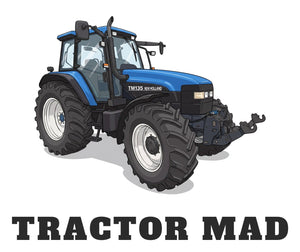 Furrow & Fields Baby Bodysuit Baby New Holland TM 135 Tractor Bodysuit – Tractor Mad Quality Farmers Merch