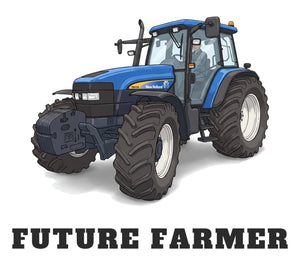 Furrow & Fields Baby Bodysuit Baby New Holland TM 155 Tractor Bodysuit – Future Farmer Quality Farmers Merch