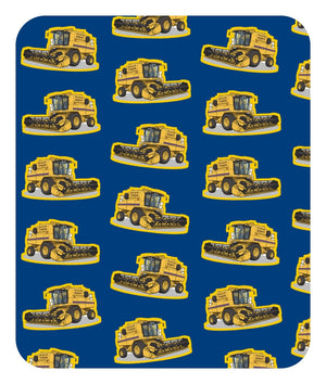 Furrow & Fields Baby Bodysuit Baby New Holland TR 89 Combine Bodysuit – Blue Pattern Quality Farmers Merch