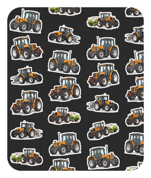 Furrow & Fields Baby Bodysuit Baby Renault Tractors Bodysuit – Charcoal Pattern Quality Farmers Merch