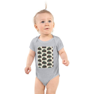 Furrow & Fields Baby Bodysuit Heather / 12 months Baby Fendt 1050 Vario Tractor Bodysuit – Cream Pattern Quality Farmers Merch