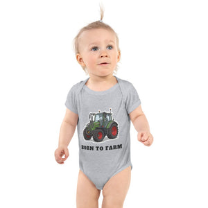 Furrow & Fields Baby Bodysuit Heather / 12 months Baby Fendt 313 Vario Tractor Bodysuit – Born to Farm Quality Farmers Merch