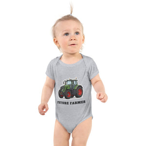 Furrow & Fields Baby Bodysuit Heather / 12 months Baby Fendt 828 Vario Tractor Bodysuit – Future Farmer Quality Farmers Merch