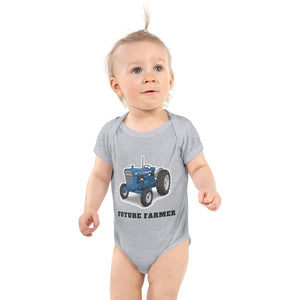 Furrow & Fields Baby Bodysuit Heather / 12 months Baby Ford 5000 Tractor Bodysuit – Future Farmer Quality Farmers Merch