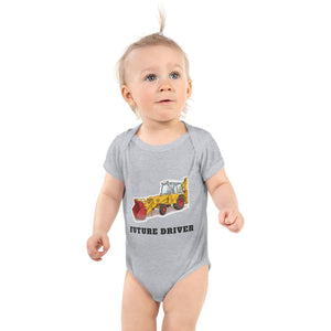 Furrow & Fields Baby Bodysuit Heather / 12 months Baby JCB 3C II Digger Bodysuit – Future Driver Quality Farmers Merch