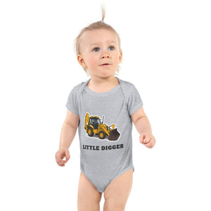 Furrow & Fields Baby Bodysuit Heather / 12 months Baby JCB 3CX Sitemaster Plus Digger Bodysuit – Little Digger Quality Farmers Merch