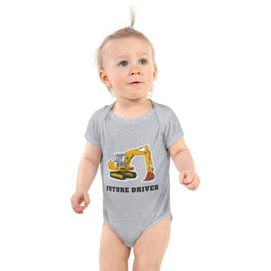 Furrow & Fields Baby Bodysuit Heather / 12 months Baby JCB 804 Digger Bodysuit – Future Driver Quality Farmers Merch