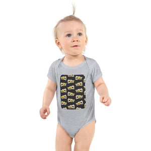 Furrow & Fields Baby Bodysuit Heather / 12 months Baby JCB 806 Digger Bodysuit – Charcoal Pattern Quality Farmers Merch