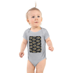 Furrow & Fields Baby Bodysuit Heather / 12 months Baby JCB TM420 Digger Bodysuit – Charcoal Pattern Quality Farmers Merch