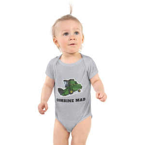 Furrow & Fields Baby Bodysuit Heather / 12 months Baby John Deere 1085 Combine Bodysuit – Combine Mad Quality Farmers Merch