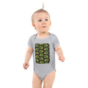 Furrow & Fields Baby Bodysuit Heather / 12 months Baby John Deere 530 Combine Bodysuit – Charcoal Pattern Quality Farmers Merch