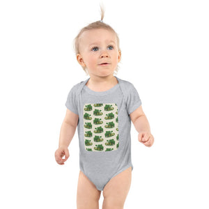 Furrow & Fields Baby Bodysuit Heather / 12 months Baby John Deere 530 Combine Bodysuit – Cream Pattern Quality Farmers Merch