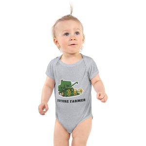 Furrow & Fields Baby Bodysuit Heather / 12 months Baby John Deere 530 Combine Bodysuit – Future Farmer Quality Farmers Merch