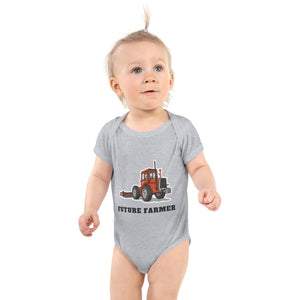 Furrow & Fields Baby Bodysuit Heather / 12 months Baby Massey Ferguson 1200 Tractor Bodysuit – Future Farmer Quality Farmers Merch