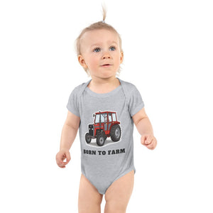 Furrow & Fields Baby Bodysuit Heather / 12 months Baby Massey Ferguson 240 Tractor Bodysuit – Born to Farm Quality Farmers Merch