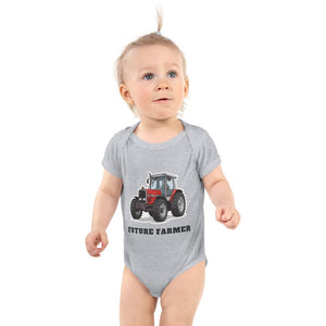 Furrow & Fields Baby Bodysuit Heather / 12 months Baby Massey Ferguson 3075 Tractor Bodysuit – Future Farmer Quality Farmers Merch