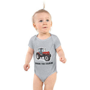 Furrow & Fields Baby Bodysuit Heather / 12 months Baby Massey Ferguson 3090 Tractor Bodysuit – Born to Farm Quality Farmers Merch
