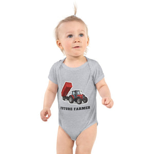 Furrow & Fields Baby Bodysuit Heather / 12 months Baby Massey Ferguson 6180 Tractor Bodysuit – Future Farmer Quality Farmers Merch