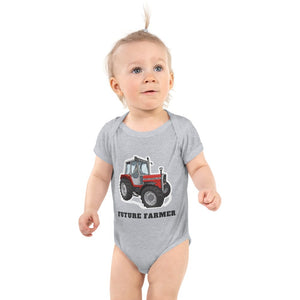 Furrow & Fields Baby Bodysuit Heather / 12 months Baby Massey Ferguson 690 Tractor Bodysuit – Future Farmer Quality Farmers Merch